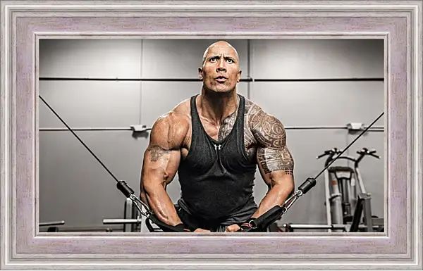 Картина в раме - Dwayne Douglas Johnson. Дуэйн Джонсон (Скала) Картина в раме - Dwayne Douglas Johnson. Дуэйн Джонсон (Скала)