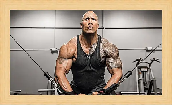 Картина в раме - Dwayne Douglas Johnson. Дуэйн Джонсон (Скала) Картина в раме - Dwayne Douglas Johnson. Дуэйн Джонсон (Скала)