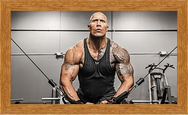 Картина в раме - Dwayne Douglas Johnson. Дуэйн Джонсон (Скала) Картина в раме - Dwayne Douglas Johnson. Дуэйн Джонсон (Скала)