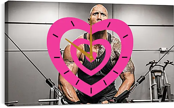 Часы картина - Dwayne Douglas Johnson. Дуэйн Джонсон (Скала) Часы картина - Dwayne Douglas Johnson. Дуэйн Джонсон (Скала)