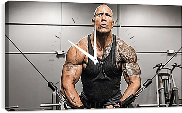 Часы картина - Dwayne Douglas Johnson. Дуэйн Джонсон (Скала) Часы картина - Dwayne Douglas Johnson. Дуэйн Джонсон (Скала)