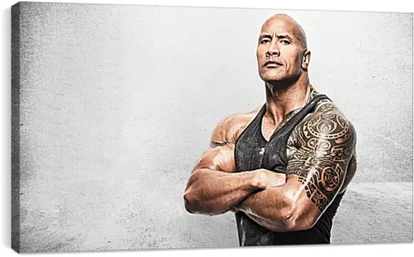 Постер на подрамнике - Dwayne Douglas Johnson. Дуэйн Джонсон (Скала) Постер на подрамнике - Dwayne Douglas Johnson. Дуэйн Джонсон (Скала)