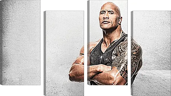 Модульная картина - Dwayne Douglas Johnson. Дуэйн Джонсон (Скала) Модульная картина - Dwayne Douglas Johnson. Дуэйн Джонсон (Скала)