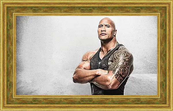 Картина в раме - Dwayne Douglas Johnson. Дуэйн Джонсон (Скала) Картина в раме - Dwayne Douglas Johnson. Дуэйн Джонсон (Скала)