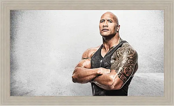 Картина в раме - Dwayne Douglas Johnson. Дуэйн Джонсон (Скала) Картина в раме - Dwayne Douglas Johnson. Дуэйн Джонсон (Скала)