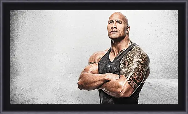 Картина в раме - Dwayne Douglas Johnson. Дуэйн Джонсон (Скала) Картина в раме - Dwayne Douglas Johnson. Дуэйн Джонсон (Скала)