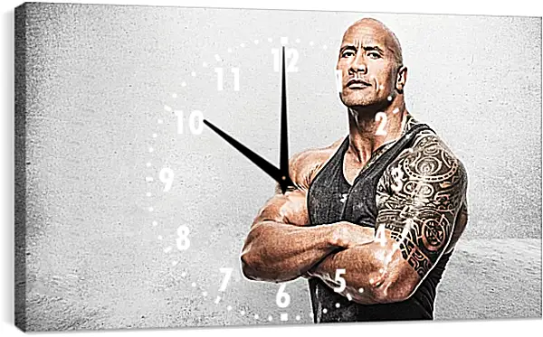 Часы картина - Dwayne Douglas Johnson. Дуэйн Джонсон (Скала) Часы картина - Dwayne Douglas Johnson. Дуэйн Джонсон (Скала)