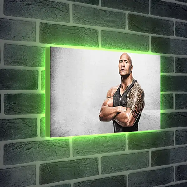 Лайтбокс световая панель - Dwayne Douglas Johnson. Дуэйн Джонсон (Скала) Лайтбокс световая панель - Dwayne Douglas Johnson. Дуэйн Джонсон (Скала)