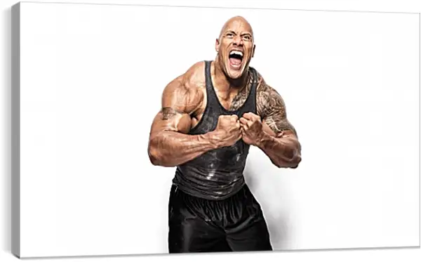 Постер на подрамнике - Dwayne Douglas Johnson. Дуэйн Джонсон (Скала) Постер на подрамнике - Dwayne Douglas Johnson. Дуэйн Джонсон (Скала)