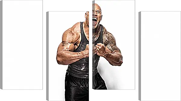 Модульная картина - Dwayne Douglas Johnson. Дуэйн Джонсон (Скала) Модульная картина - Dwayne Douglas Johnson. Дуэйн Джонсон (Скала)