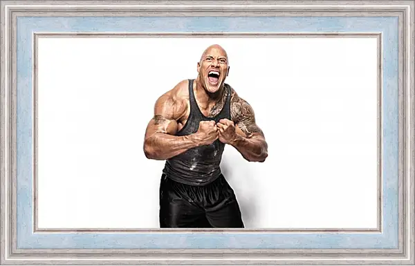 Картина в раме - Dwayne Douglas Johnson. Дуэйн Джонсон (Скала) Картина в раме - Dwayne Douglas Johnson. Дуэйн Джонсон (Скала)