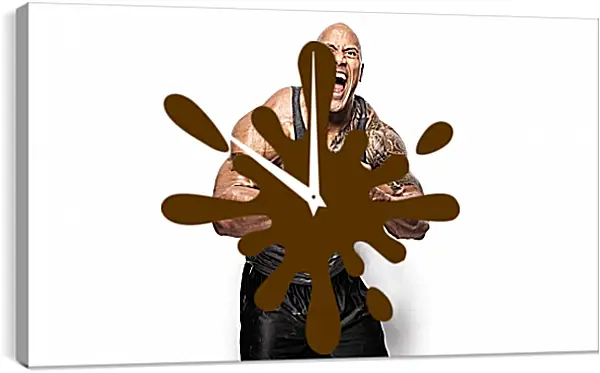 Часы картина - Dwayne Douglas Johnson. Дуэйн Джонсон (Скала) Часы картина - Dwayne Douglas Johnson. Дуэйн Джонсон (Скала)