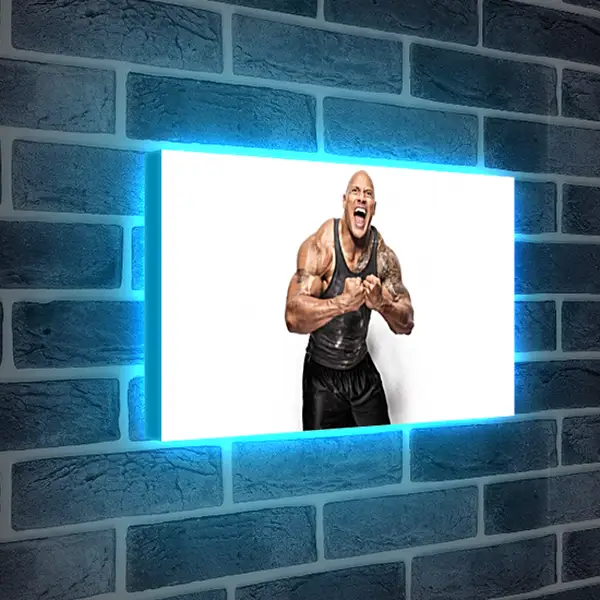 Лайтбокс световая панель - Dwayne Douglas Johnson. Дуэйн Джонсон (Скала) Лайтбокс световая панель - Dwayne Douglas Johnson. Дуэйн Джонсон (Скала)