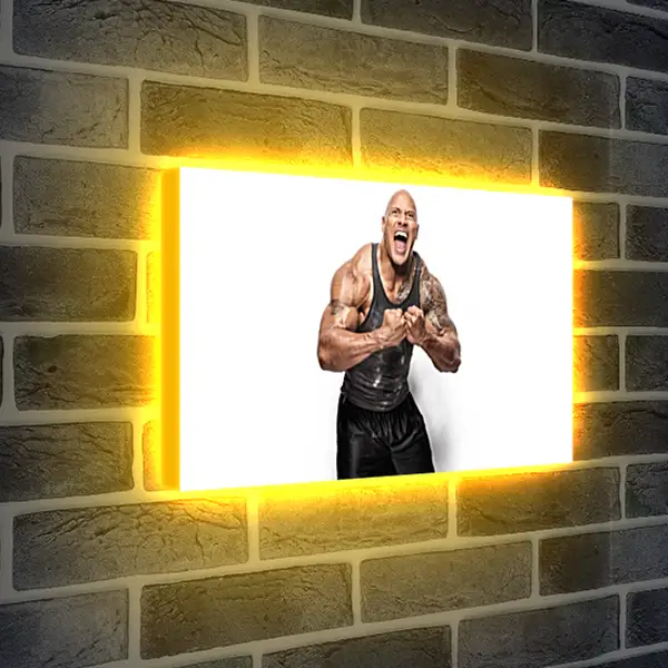 Лайтбокс световая панель - Dwayne Douglas Johnson. Дуэйн Джонсон (Скала) Лайтбокс световая панель - Dwayne Douglas Johnson. Дуэйн Джонсон (Скала)