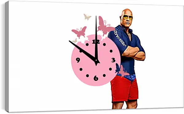 Часы картина - Dwayne Douglas Johnson. Дуэйн Джонсон (Скала) Часы картина - Dwayne Douglas Johnson. Дуэйн Джонсон (Скала)
