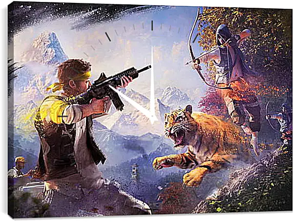 Часы картина - Far Cry 4 Часы картина - Far Cry 4