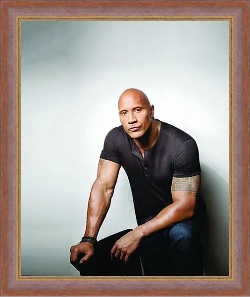 Картина в раме - Dwayne Douglas Johnson. Дуэйн Джонсон (Скала) Картина в раме - Dwayne Douglas Johnson. Дуэйн Джонсон (Скала)