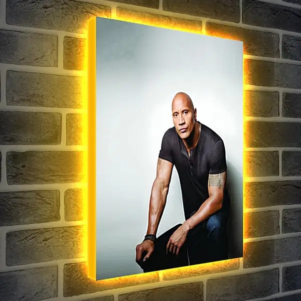 Лайтбокс световая панель - Dwayne Douglas Johnson. Дуэйн Джонсон (Скала) Лайтбокс световая панель - Dwayne Douglas Johnson. Дуэйн Джонсон (Скала)