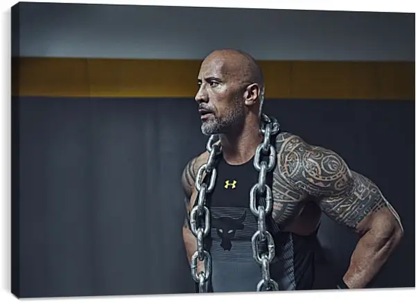 Постер на подрамнике - Dwayne Douglas Johnson. Дуэйн Джонсон (Скала) Постер на подрамнике - Dwayne Douglas Johnson. Дуэйн Джонсон (Скала)