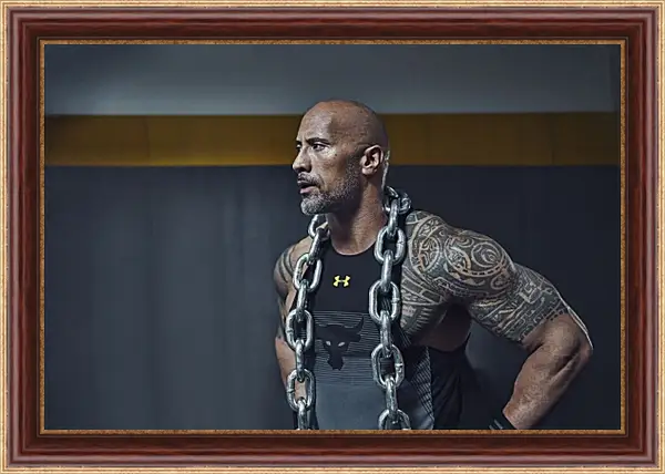 Картина в раме - Dwayne Douglas Johnson. Дуэйн Джонсон (Скала) Картина в раме - Dwayne Douglas Johnson. Дуэйн Джонсон (Скала)