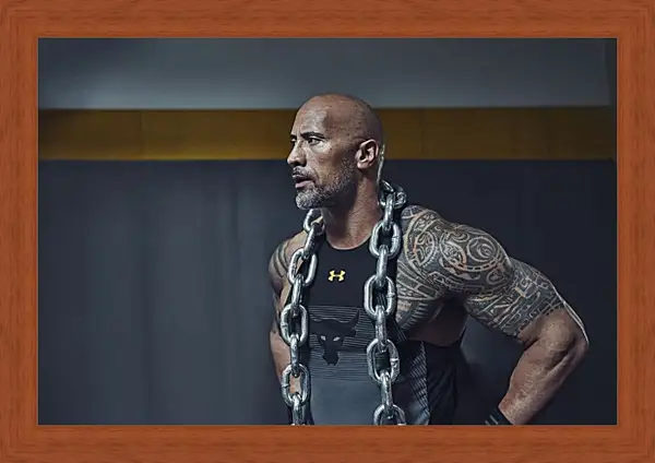 Картина в раме - Dwayne Douglas Johnson. Дуэйн Джонсон (Скала) Картина в раме - Dwayne Douglas Johnson. Дуэйн Джонсон (Скала)