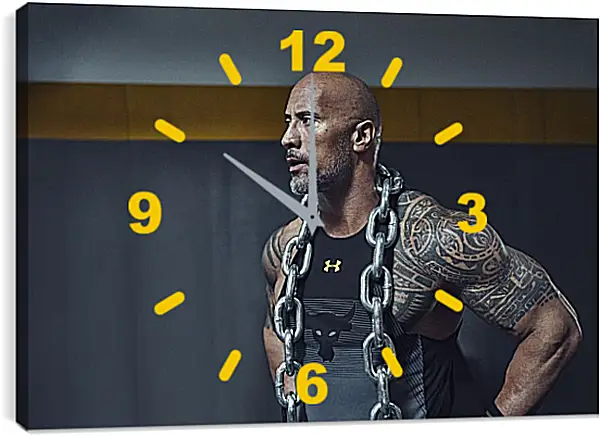 Часы картина - Dwayne Douglas Johnson. Дуэйн Джонсон (Скала) Часы картина - Dwayne Douglas Johnson. Дуэйн Джонсон (Скала)