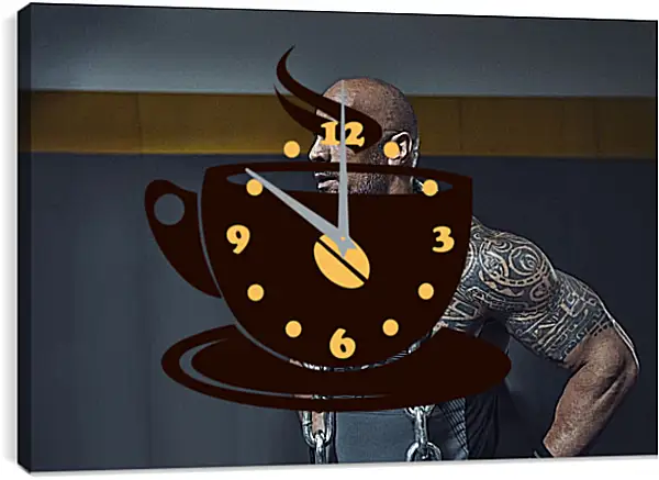 Часы картина - Dwayne Douglas Johnson. Дуэйн Джонсон (Скала) Часы картина - Dwayne Douglas Johnson. Дуэйн Джонсон (Скала)