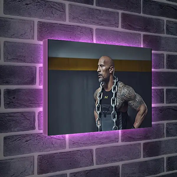 Лайтбокс световая панель - Dwayne Douglas Johnson. Дуэйн Джонсон (Скала) Лайтбокс световая панель - Dwayne Douglas Johnson. Дуэйн Джонсон (Скала)