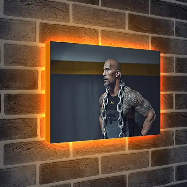 Лайтбокс световая панель - Dwayne Douglas Johnson. Дуэйн Джонсон (Скала) Лайтбокс световая панель - Dwayne Douglas Johnson. Дуэйн Джонсон (Скала)