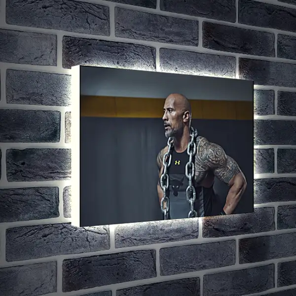 Лайтбокс световая панель - Dwayne Douglas Johnson. Дуэйн Джонсон (Скала) Лайтбокс световая панель - Dwayne Douglas Johnson. Дуэйн Джонсон (Скала)