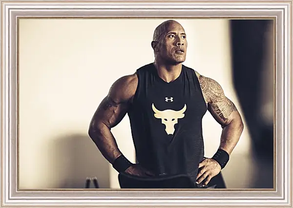 Картина в раме - Dwayne Douglas Johnson. Дуэйн Джонсон (Скала) Картина в раме - Dwayne Douglas Johnson. Дуэйн Джонсон (Скала)