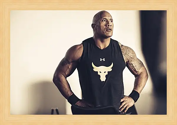 Картина в раме - Dwayne Douglas Johnson. Дуэйн Джонсон (Скала) Картина в раме - Dwayne Douglas Johnson. Дуэйн Джонсон (Скала)