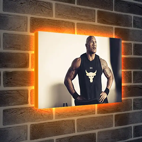 Лайтбокс световая панель - Dwayne Douglas Johnson. Дуэйн Джонсон (Скала) Лайтбокс световая панель - Dwayne Douglas Johnson. Дуэйн Джонсон (Скала)