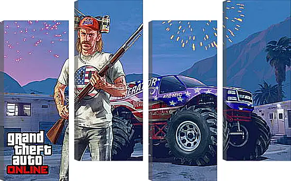 Модульная картина - Grand Theft Auto V Модульная картина - Grand Theft Auto V
