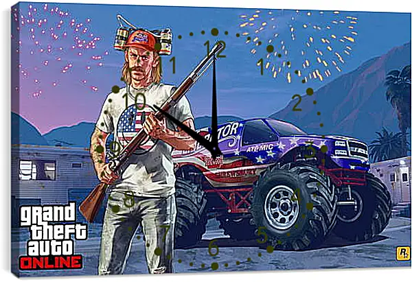 Часы картина - Grand Theft Auto V Часы картина - Grand Theft Auto V