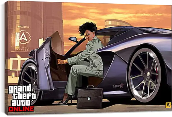 Постер на подрамнике - Grand Theft Auto V Постер на подрамнике - Grand Theft Auto V
