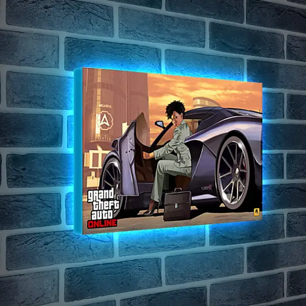 Лайтбокс световая панель - Grand Theft Auto V Лайтбокс световая панель - Grand Theft Auto V