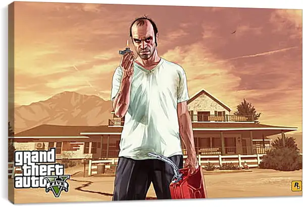 Постер на подрамнике - Grand Theft Auto V Постер на подрамнике - Grand Theft Auto V