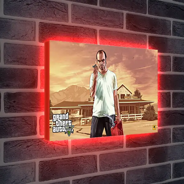 Лайтбокс световая панель - Grand Theft Auto V Лайтбокс световая панель - Grand Theft Auto V