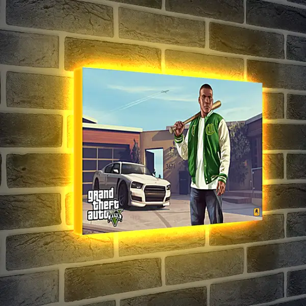 Лайтбокс световая панель - Grand Theft Auto V Лайтбокс световая панель - Grand Theft Auto V