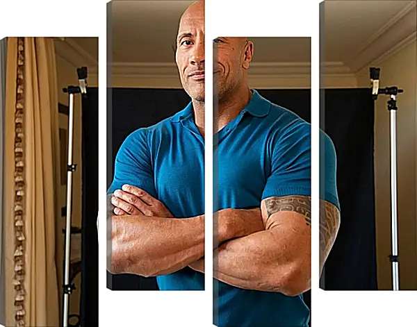 Модульная картина - Dwayne Douglas Johnson. Дуэйн Джонсон (Скала) Модульная картина - Dwayne Douglas Johnson. Дуэйн Джонсон (Скала)