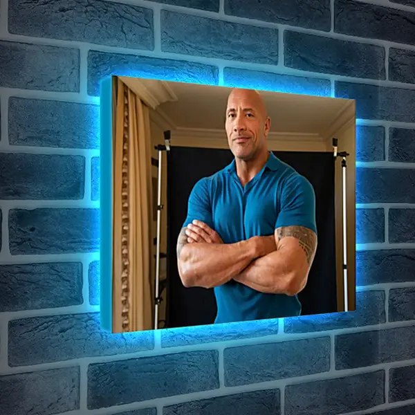Лайтбокс световая панель - Dwayne Douglas Johnson. Дуэйн Джонсон (Скала) Лайтбокс световая панель - Dwayne Douglas Johnson. Дуэйн Джонсон (Скала)