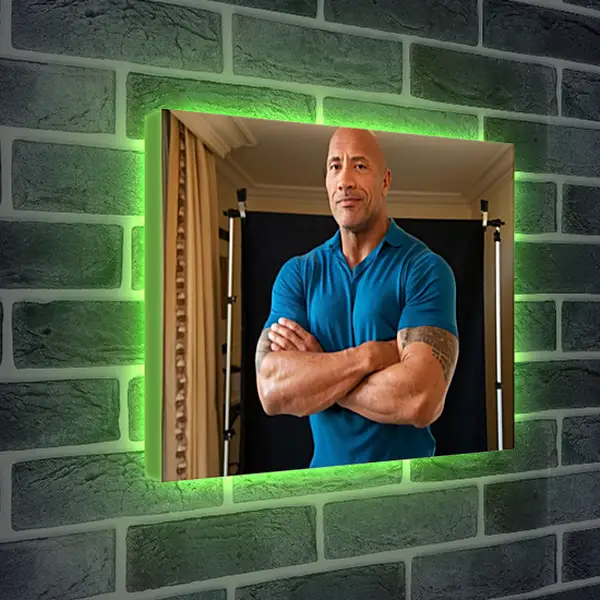 Лайтбокс световая панель - Dwayne Douglas Johnson. Дуэйн Джонсон (Скала) Лайтбокс световая панель - Dwayne Douglas Johnson. Дуэйн Джонсон (Скала)