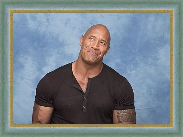Картина в раме - Dwayne Douglas Johnson. Дуэйн Джонсон (Скала) Картина в раме - Dwayne Douglas Johnson. Дуэйн Джонсон (Скала)