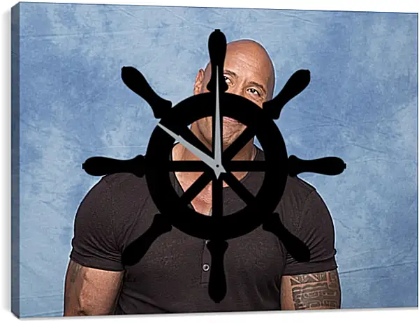 Часы картина - Dwayne Douglas Johnson. Дуэйн Джонсон (Скала) Часы картина - Dwayne Douglas Johnson. Дуэйн Джонсон (Скала)