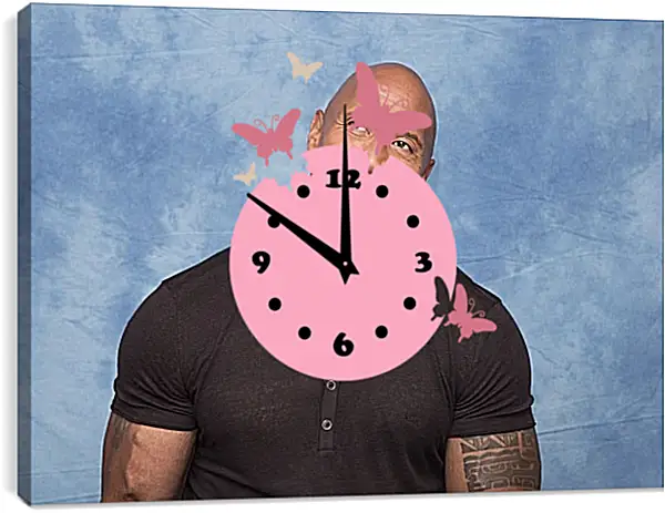 Часы картина - Dwayne Douglas Johnson. Дуэйн Джонсон (Скала) Часы картина - Dwayne Douglas Johnson. Дуэйн Джонсон (Скала)
