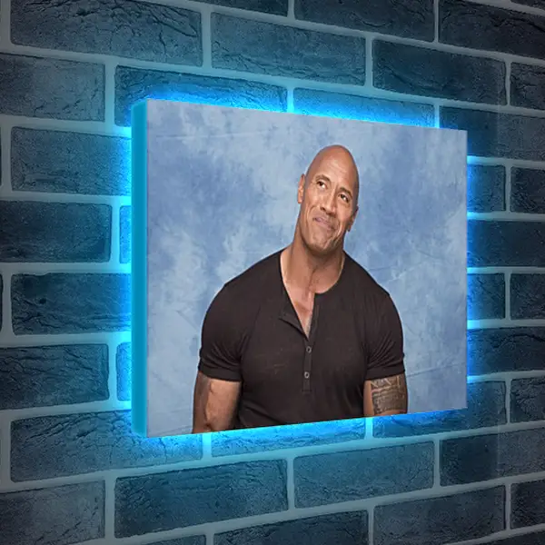 Лайтбокс световая панель - Dwayne Douglas Johnson. Дуэйн Джонсон (Скала) Лайтбокс световая панель - Dwayne Douglas Johnson. Дуэйн Джонсон (Скала)