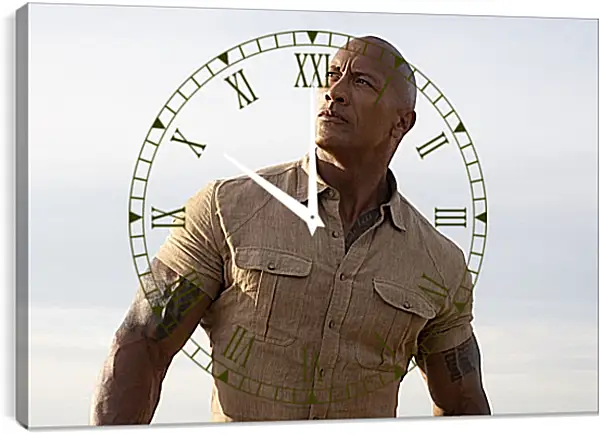 Часы картина - Dwayne Douglas Johnson. Дуэйн Джонсон (Скала) Часы картина - Dwayne Douglas Johnson. Дуэйн Джонсон (Скала)