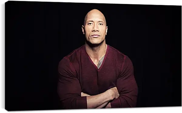 Постер на подрамнике - Dwayne Douglas Johnson. Дуэйн Джонсон (Скала) Постер на подрамнике - Dwayne Douglas Johnson. Дуэйн Джонсон (Скала)