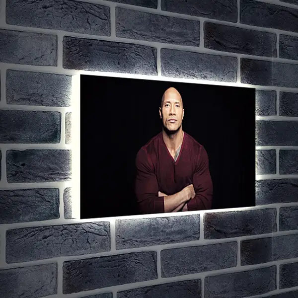 Лайтбокс световая панель - Dwayne Douglas Johnson. Дуэйн Джонсон (Скала) Лайтбокс световая панель - Dwayne Douglas Johnson. Дуэйн Джонсон (Скала)
